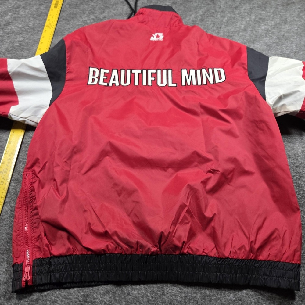 Rare Jon Bellion Beautiful Mind The Human Condition THC Starter Jacket Small 90s - Picture 8 of 12